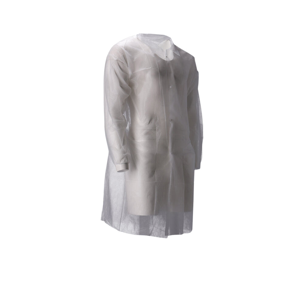 CMT -  Bezoekersjas  l non-woven drukknopen 104cm wt