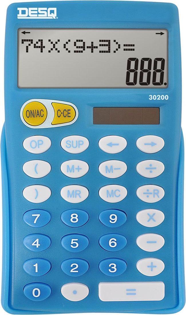 Desq -  bureaurekenmachine primair onderwijs 30200, blauw