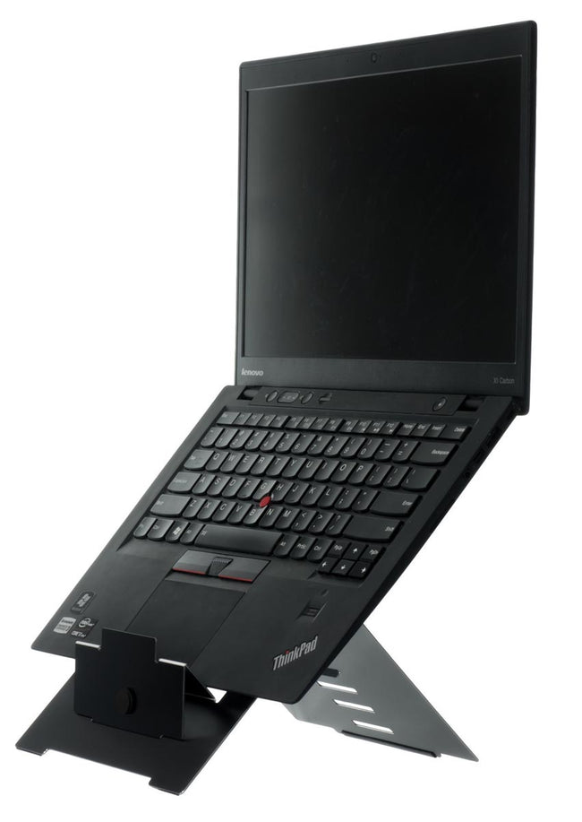 R-Go Tools -  Laptopstandaard R-Go Riser Flexible, ergonomisch, verstelbare inklapbare laptopverhoger, Hylite aluminium,