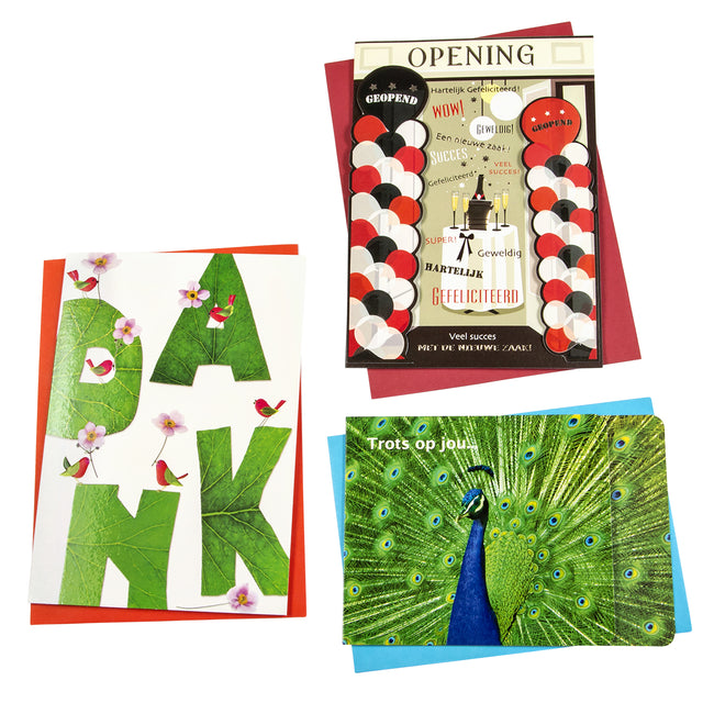 Graffetta - Set ricarica biglietti d'auguri con altri 12 biglietti