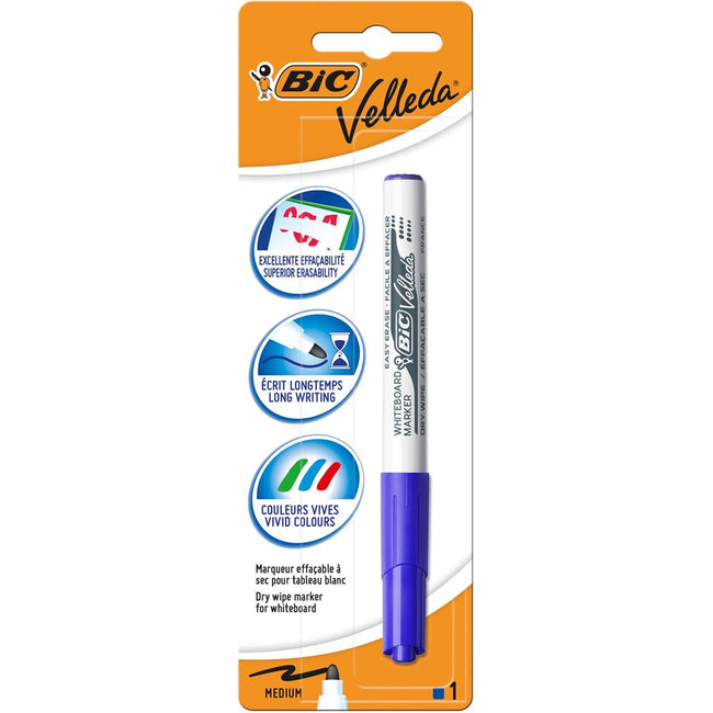 Velleda - whiteboard marker 1741, blue, on blister