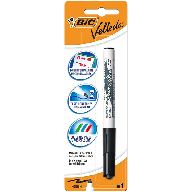 Velleda - whiteboard marker 1741, black, on blister