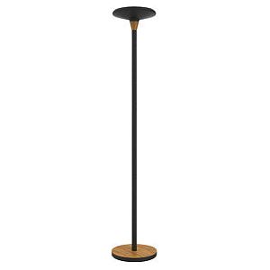 Lampadaire Unilux Baly LED noir/bambou | 15 pièces