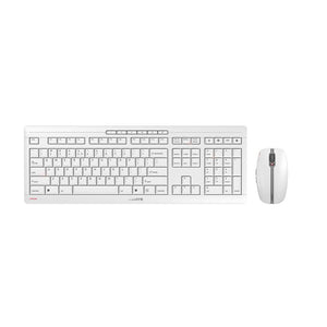 CHERRY -   Stream Desktop toetsenbord Inclusief muis Kantoor RF Draadloos QWERTY Amerikaans Engels Grijs