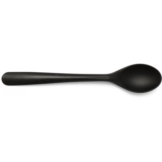 Conpax -   Folia dessertlepel, herbruikbaar, uit CPLA, 14,5 cm, zwart, pak van 50 stuks