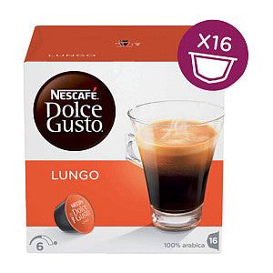Dolce Gusto - Koffiecups dolce gusto lungo 16st | Doos a 16 kop | 3 stuks