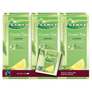 Pickwick - Tea Fair Trade Green Lemon 25x1.5gr | 3 pièces