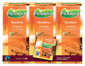 Pickwick - Tee, Rooibos, fairer Handel, Pak mit 25 Taschen