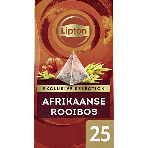 Lipton - Thee lipton exclusive afrikaanse rooibos 25x2gr | Pak a 25 stuk | 6 stuks