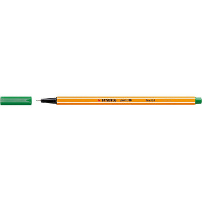 STABILO -  point 88 fineliner, donkergroen