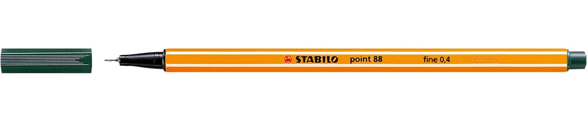 STABILO -  Pen 88 fineliner, olijfgroen