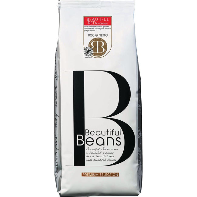 Beautiful Beans - ground coffee Red, 1kg bag