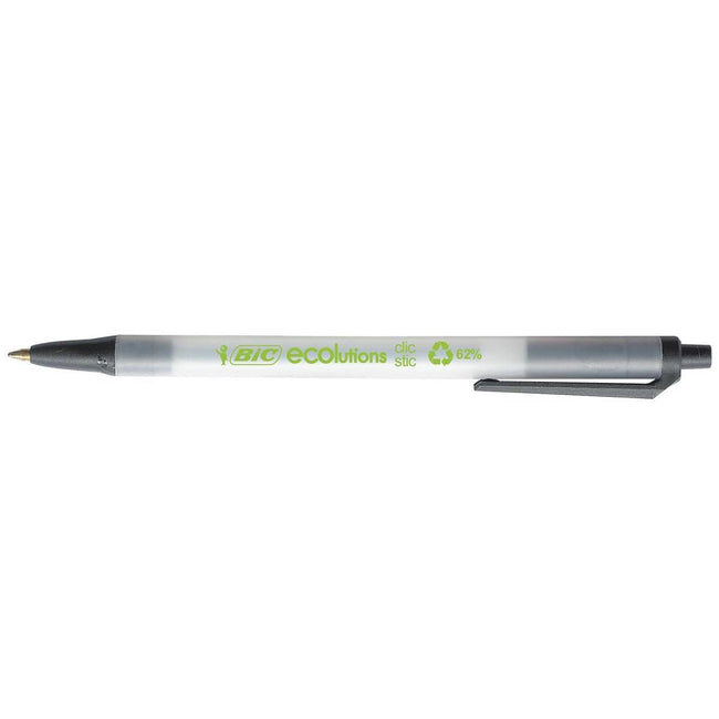 BIC -  balpen ECOlutions Clic Stic zwart
