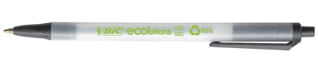 Bic - balpen ECOlutions Clic Stic zwart