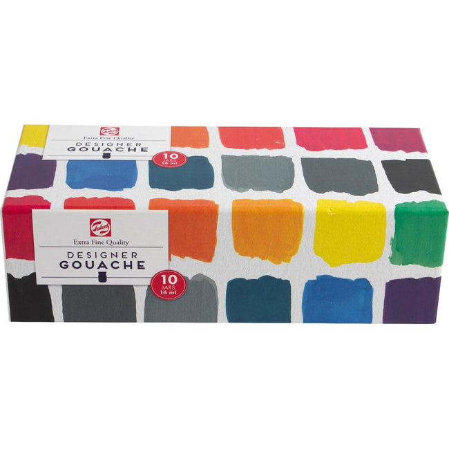 Talens -  plakkaatverf extra fijn 16 ml, set van 10 flacons