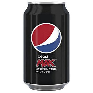 Pepsi - Frisdrank pepsi max cola blik 330ml | Omdoos a 24 blik x 330 milliliter