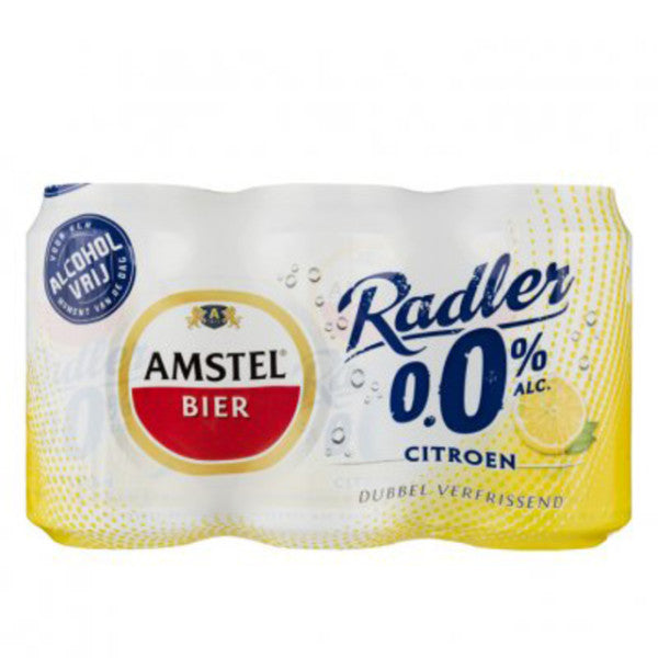 Amstel - Bier Amstel Radler 0,0 Can 330ml | Schrumpfung A 6 Dose x 330 Milliliter | 6 Stück