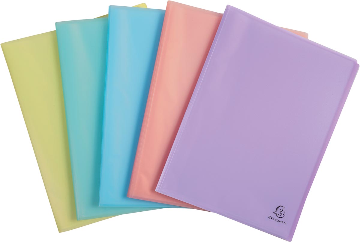 Exacompta - Album Chromaline, 40 sachets, couleurs pastel assorties