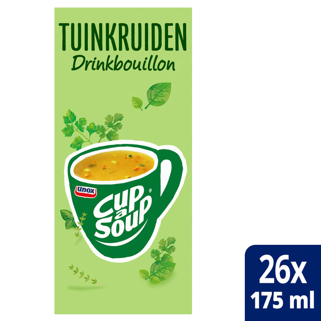 Unox - Cup-a-Soup heldere bouillon tuinkruiden 175ml | 4 stuks