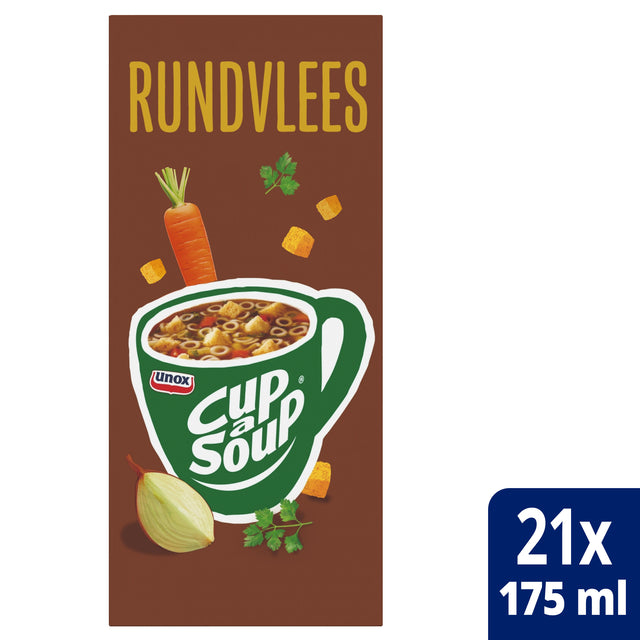 Unox -  Cup-a-Soup rundvlees 21x175ml | 4 stuks