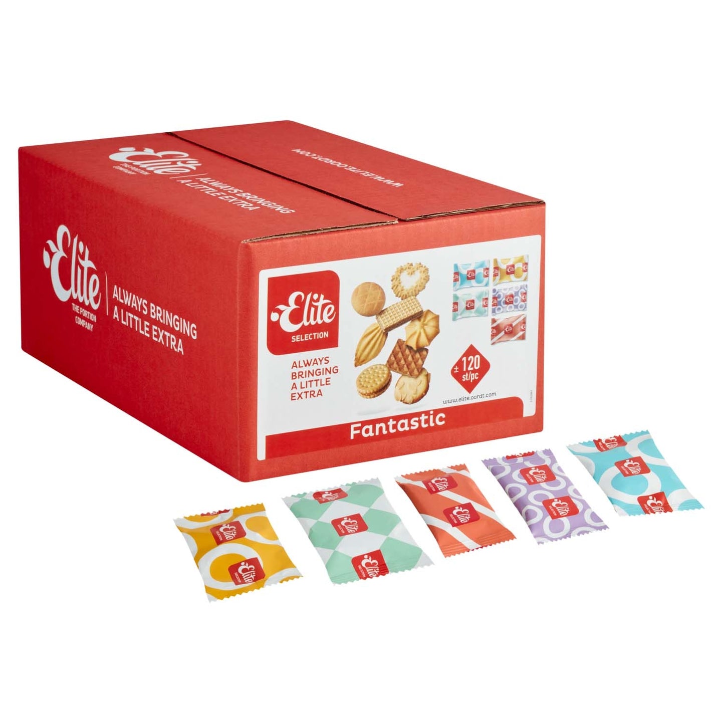 Elite -  Koekjes Selection stic mix 120 stuks