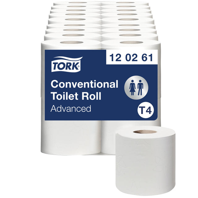 Tork - Toiletpapier T4 advanced 2-laags 488 vel  wit 120261 | 6 stuks