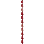 Klika - Yule cord kerstbomen rood 8mx15mtr