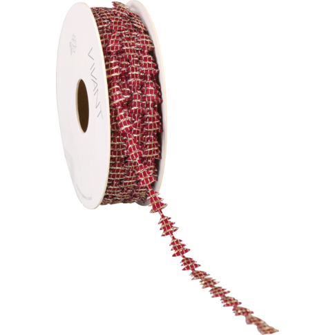 Klika - Yule cord kerstbomen rood 8mx15mtr