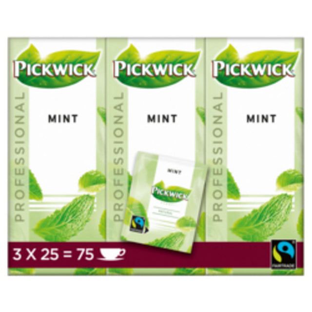 Pickwick - Tea Pickwick Fair Trade Mint 25x1.5gr | 3 pièces