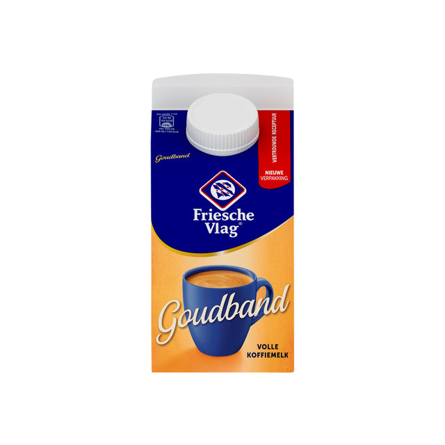 Friesche Vlag - Kaffeemilch Friesche Flagge Goudband 455ml | PAK A 455 Milliliter | 18 Stücke