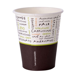 Office - Cup 220ml Ø80 mm PLA cardboard 1000 pieces