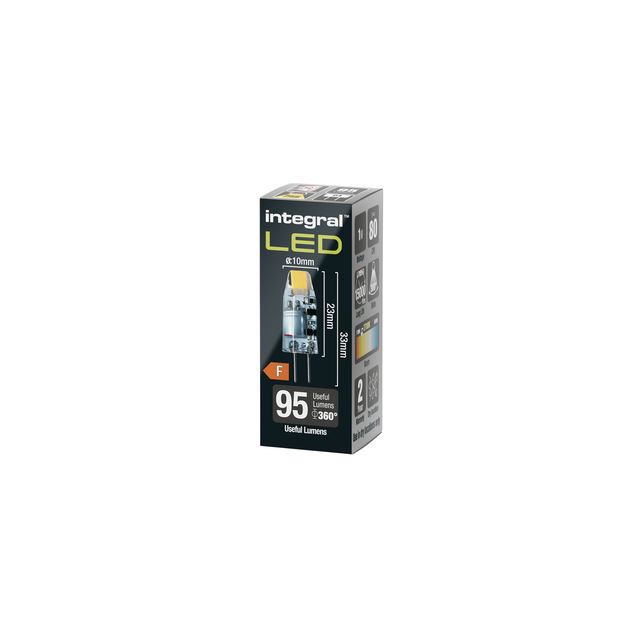 Integral - Lampe LED GU4 2700K blanc chaud 1,1W 95lumen