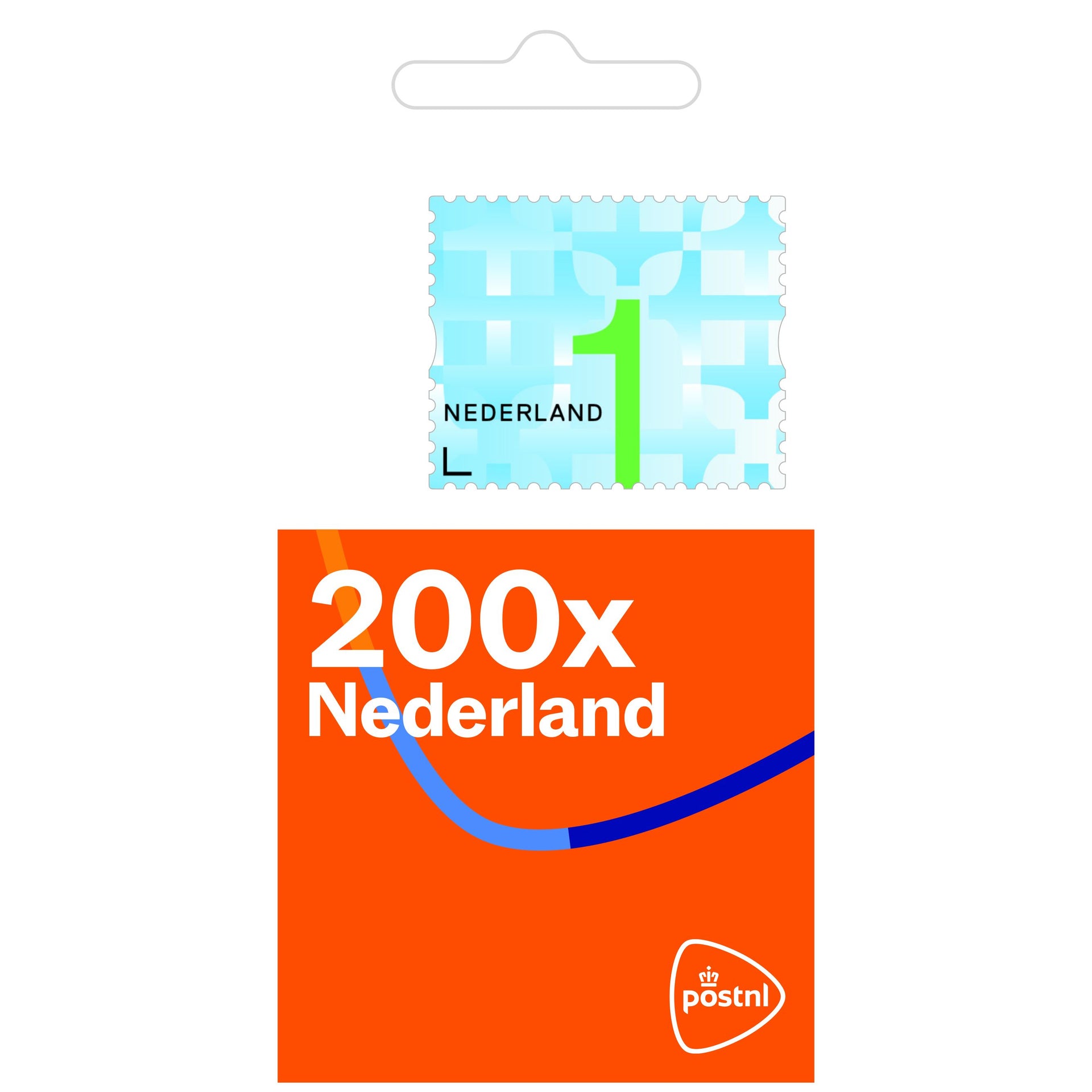 Postzegels -  Postzegel nederland waarde 1 zelfklevend 200st