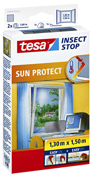 Tesa - Insect screen ® Insect Stop PROTECT window 1.3x1.5m anthracite