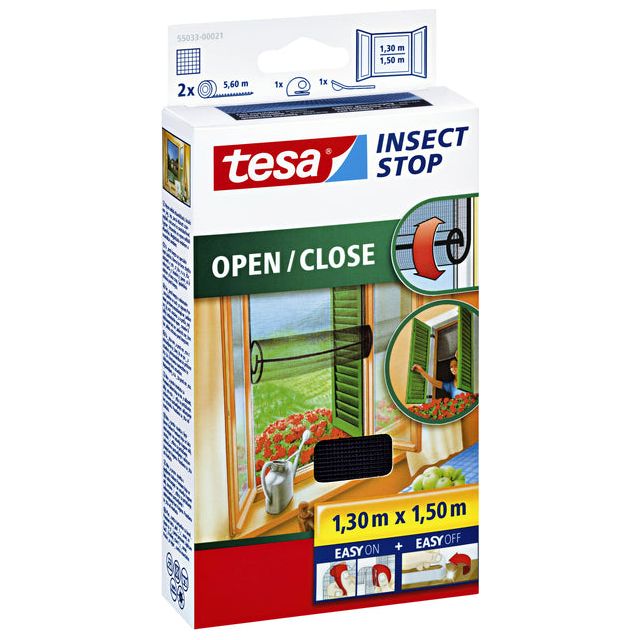 Tesa - Insectenhor 55033 voor raam 1,3x1,5m open/dicht