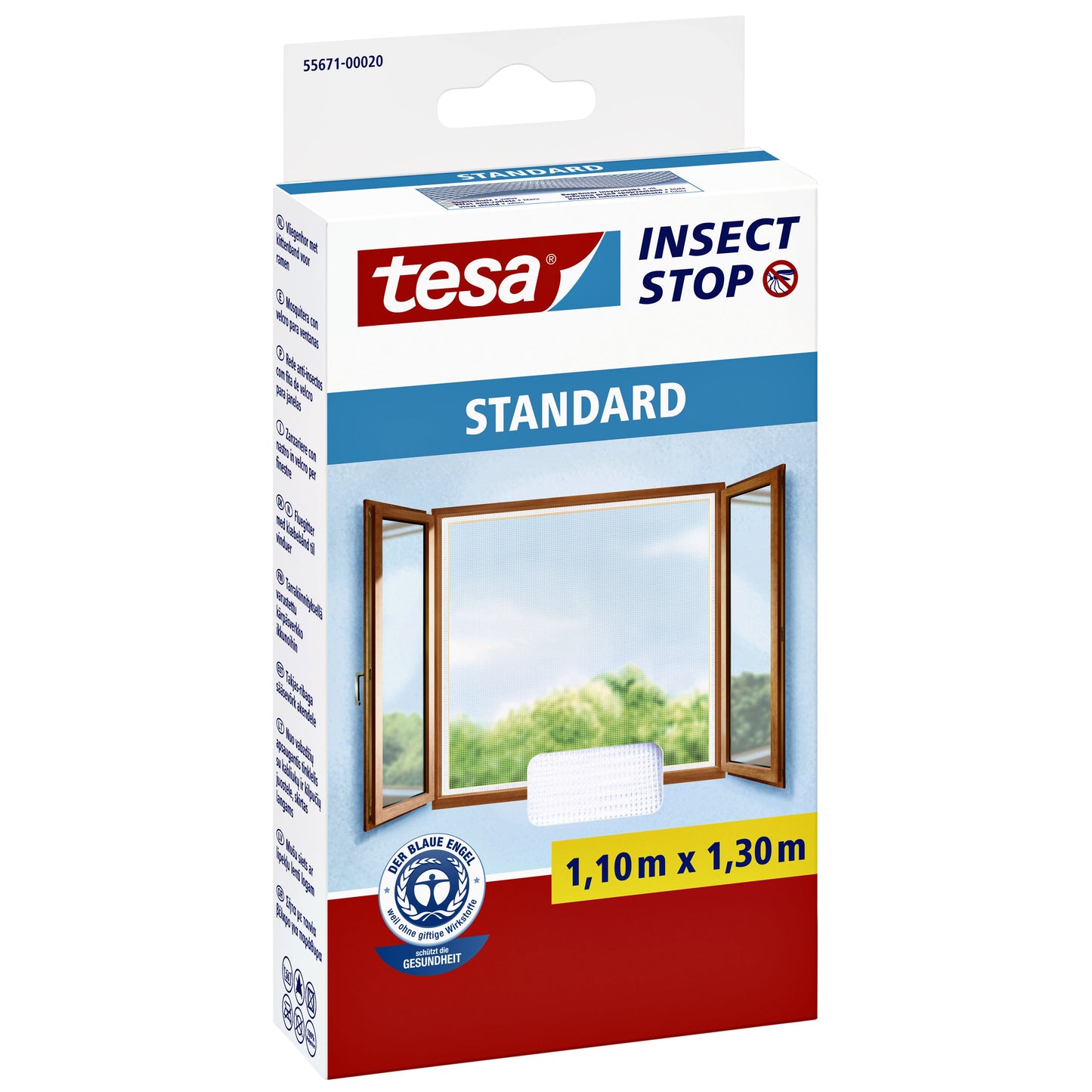 Tesa - Mosquitera ® Insect Stop STANDARD ventana 1,10x1,30m blanco