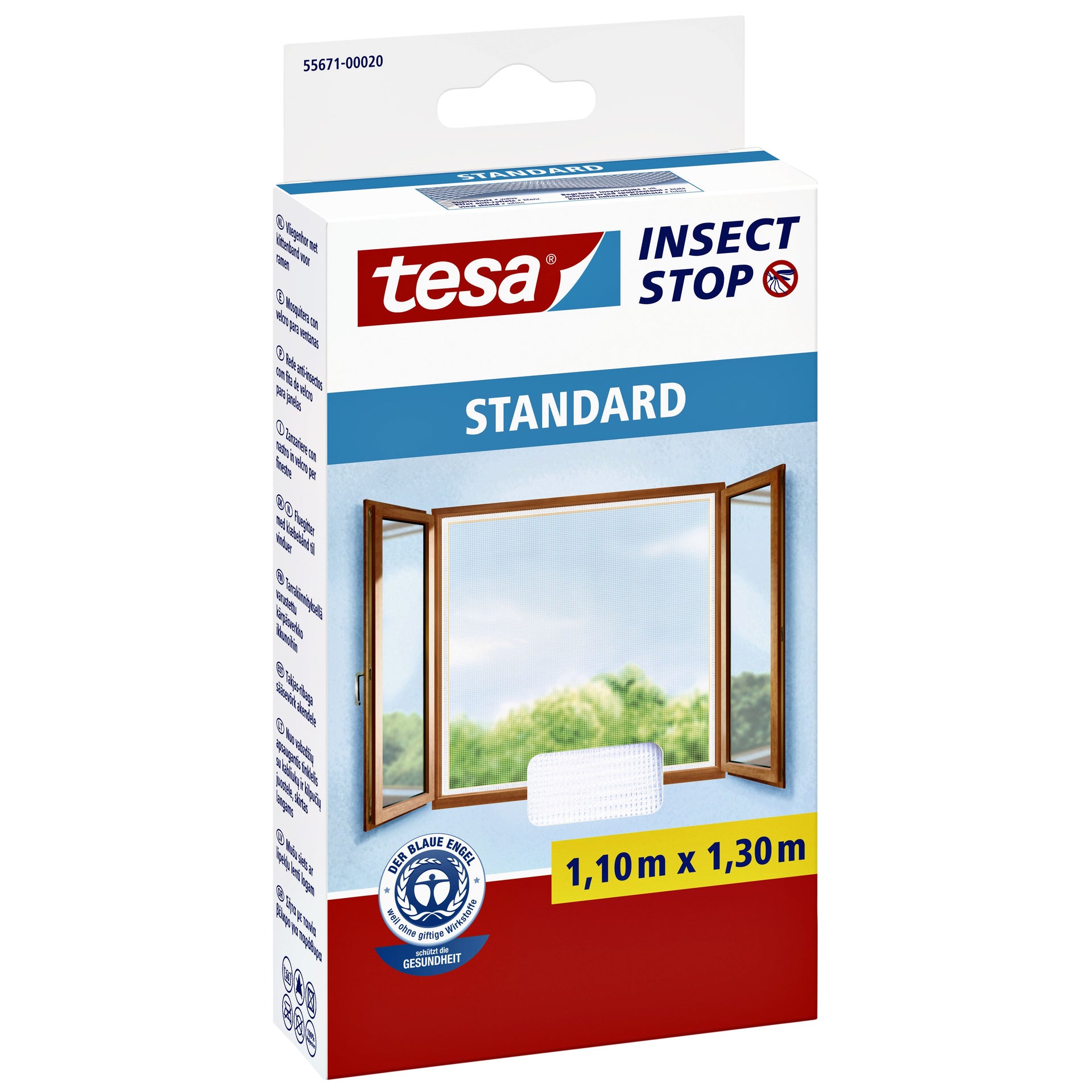 Tesa - Mosquitera ® Insect Stop STANDARD ventana 1,10x1,30m blanco