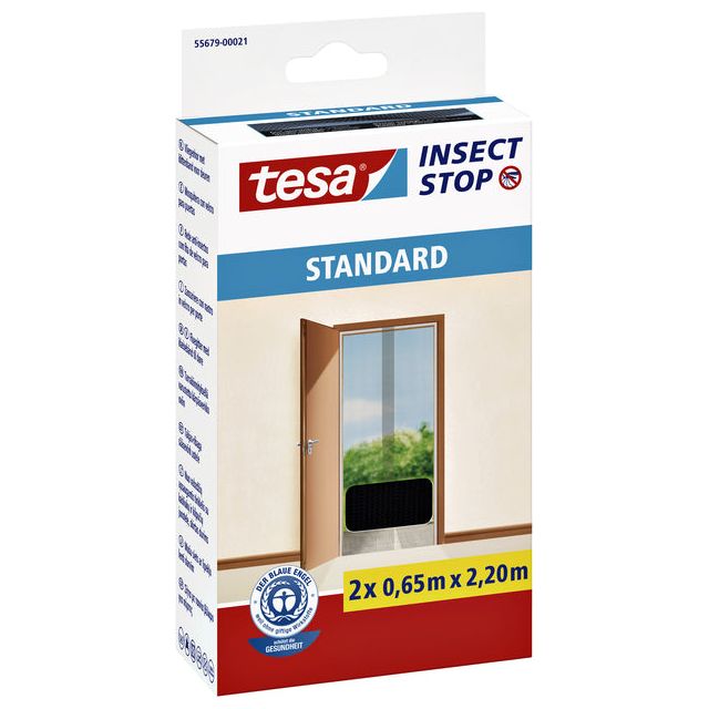 Tesa - Insectenhor 55679 voor deuren 2x0,65x2,2m zwart