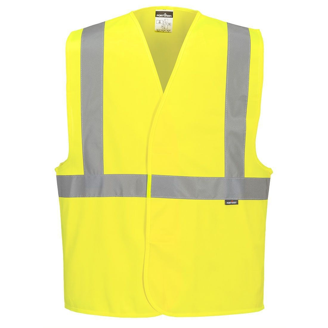 Portwest - Chaleco de seguridad C472 amarillo flúor L / XL