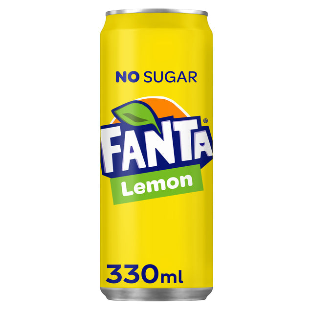 Fanta - Frisdrank  lemon zero blik 330ml | 24 stuks