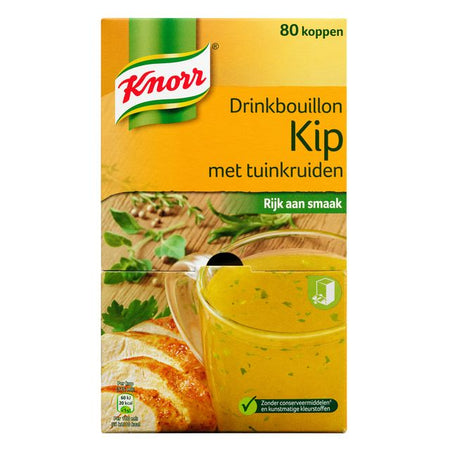 Knorr -  Drinkbouillon  kip tuinkruiden