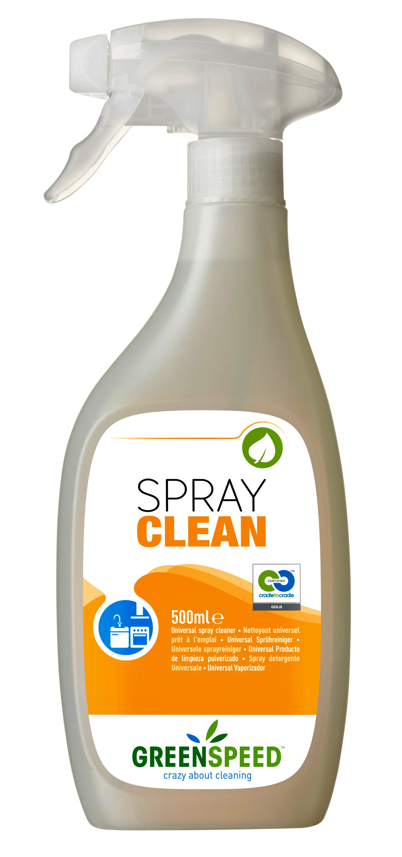 Greenspeed - Limpiador de Cocina Spray Clean 500ml | 6 piezas