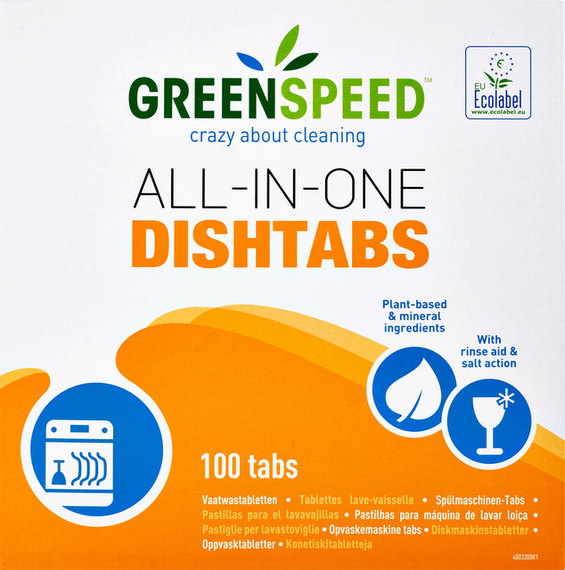 Greenspeed-Dishwasher Tablet Greenspeed All-in-One 100-Teile | Schnappen Sie sich ein 100 Stück