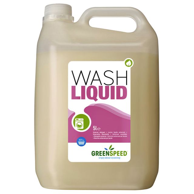 Greenspeed - vloeibaar wasmiddel Wash Liquid, 71 wasbeurten, flacon van 5 liter