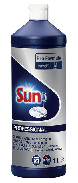 Sun - Pro Formula spoelglans voor vaatwasser, flacon van 1 liter