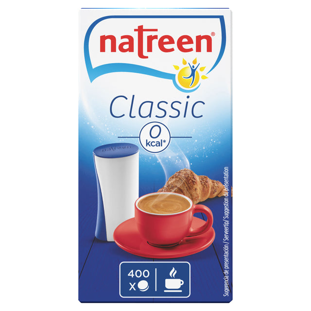 Natreen - Dispensateur de table natreen sucré avec 400e | Dispensateur une pièce de 400 | 12 pièces