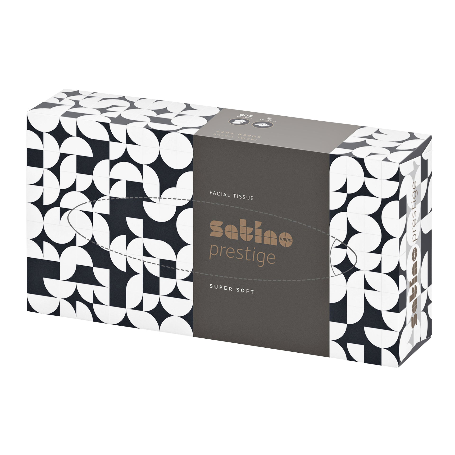 Satino -  Facial tissues  hiline 100 vel wit 206450 | 40 stuks