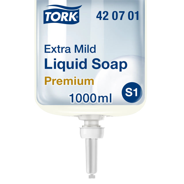 Tork - Handseife S1 Extra mild 1 Liter 420701 | Oompoot ein 6 Flasche x 1 Stück