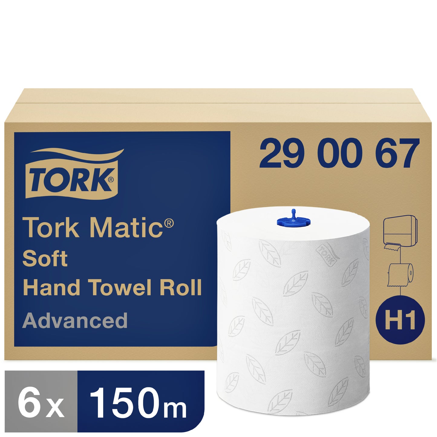 Tork -  Handdoekrol h1 advanced 2laags 150m wit