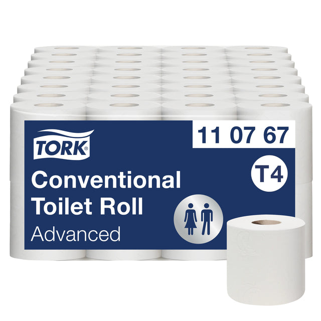 Tork - Papier de toilette T4 Advanced 2laards blanc 110767 | Box a 64 Roll